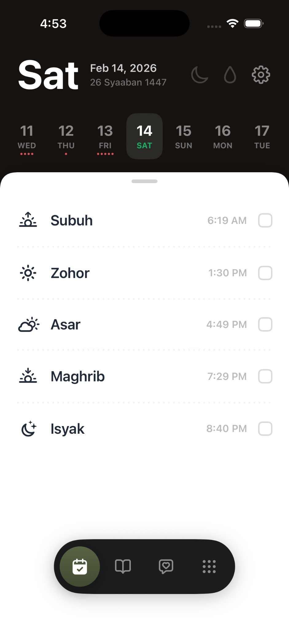Prayer Tracking screenshot
